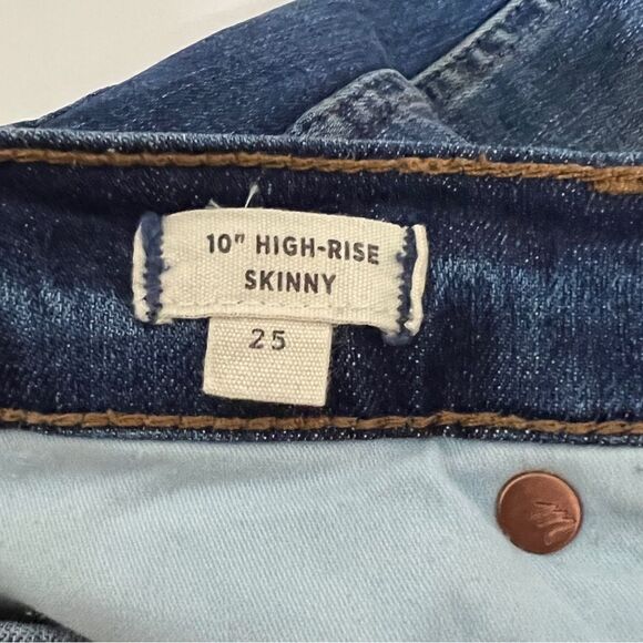 10" High-Rise Skinny Jeans: Drop-Hem Edition 25 Button Fly Magic Pockets $135 - Picture 12 of 14